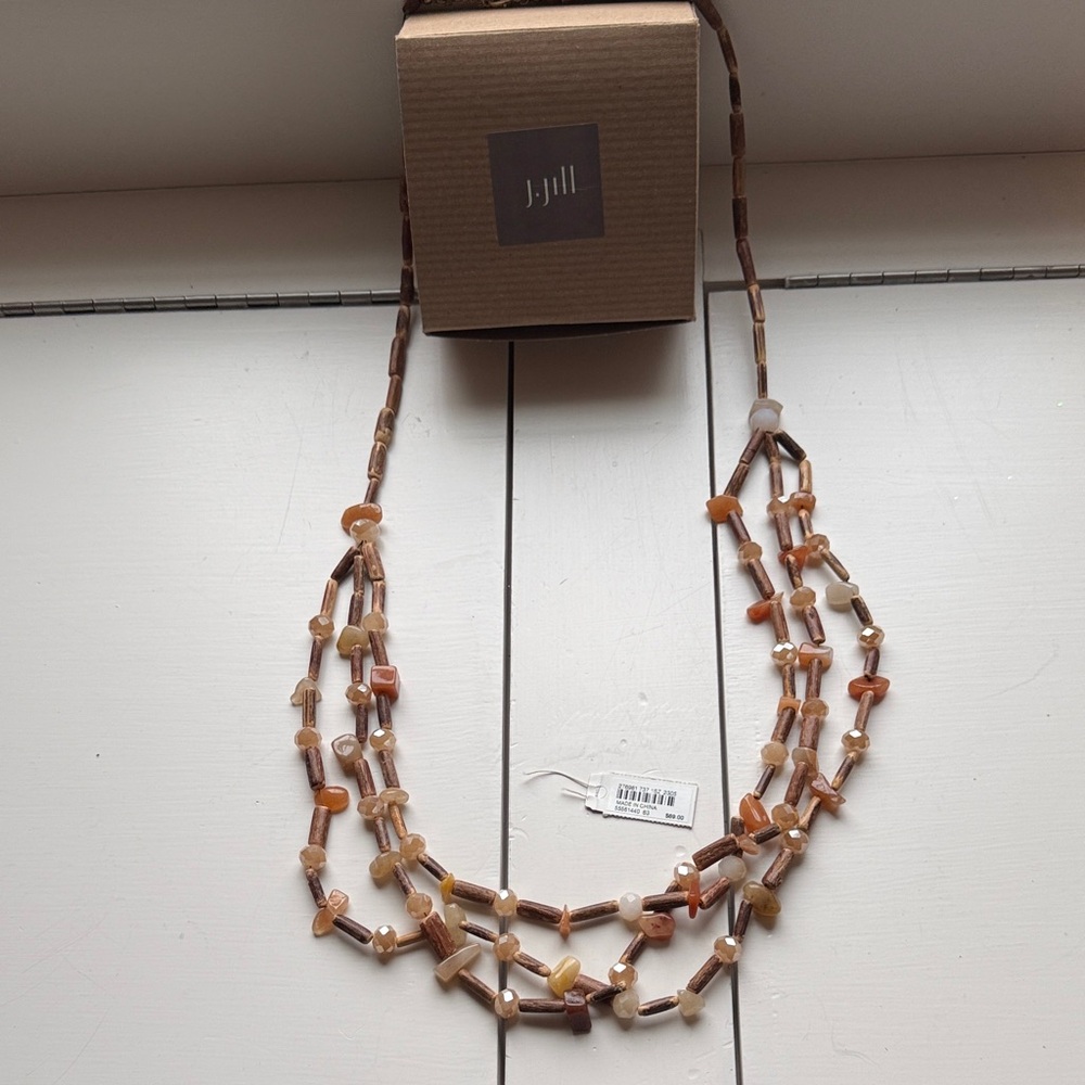 J. Jill Multi-Strand Necklace with Earthy Tones